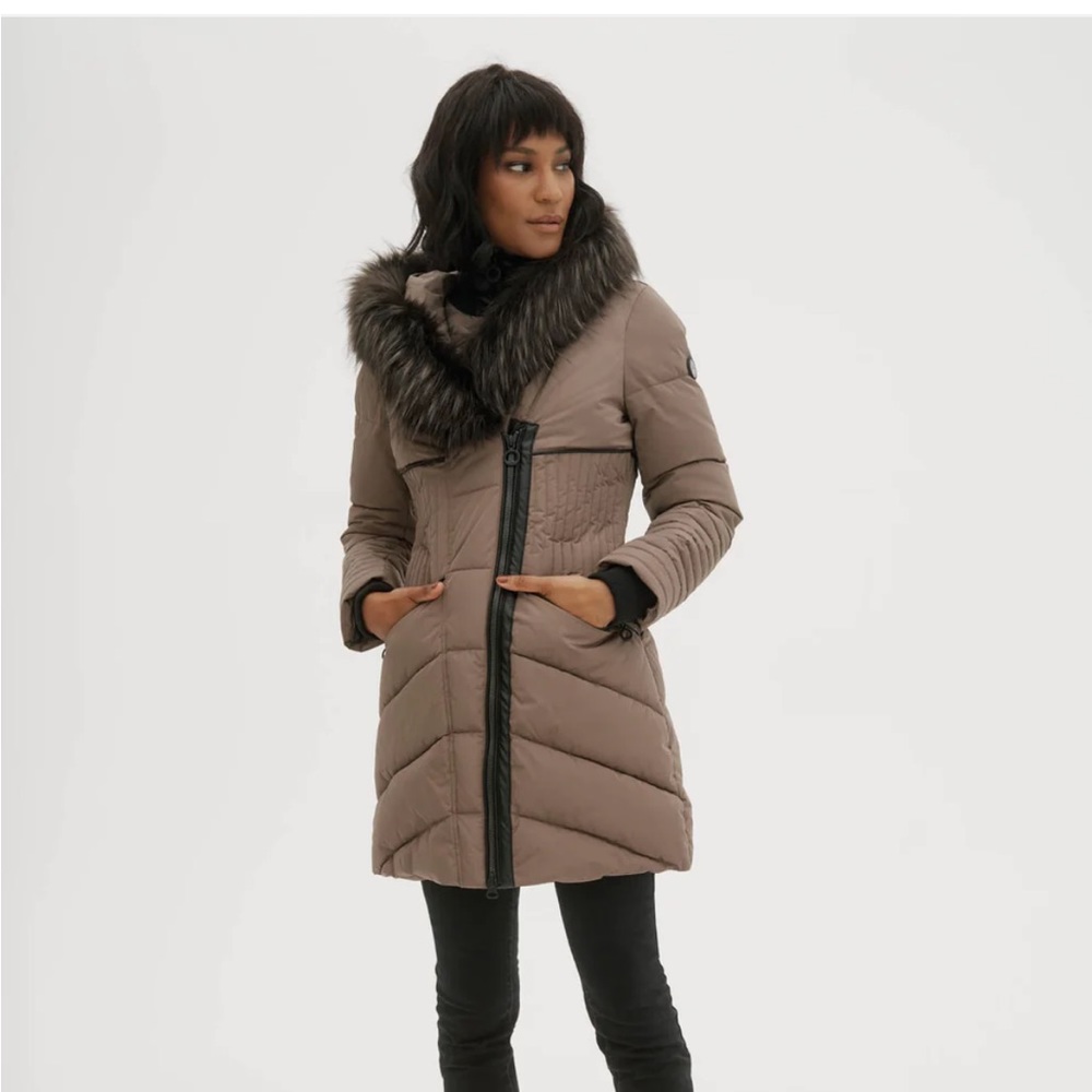 Noize mid length puffy jacket